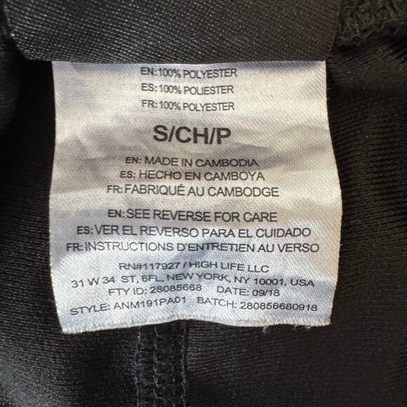 AND1 Tearaway Track Pants Womens Small Black Y2K Retro Throwback Streetwear - Picture 12 of 16